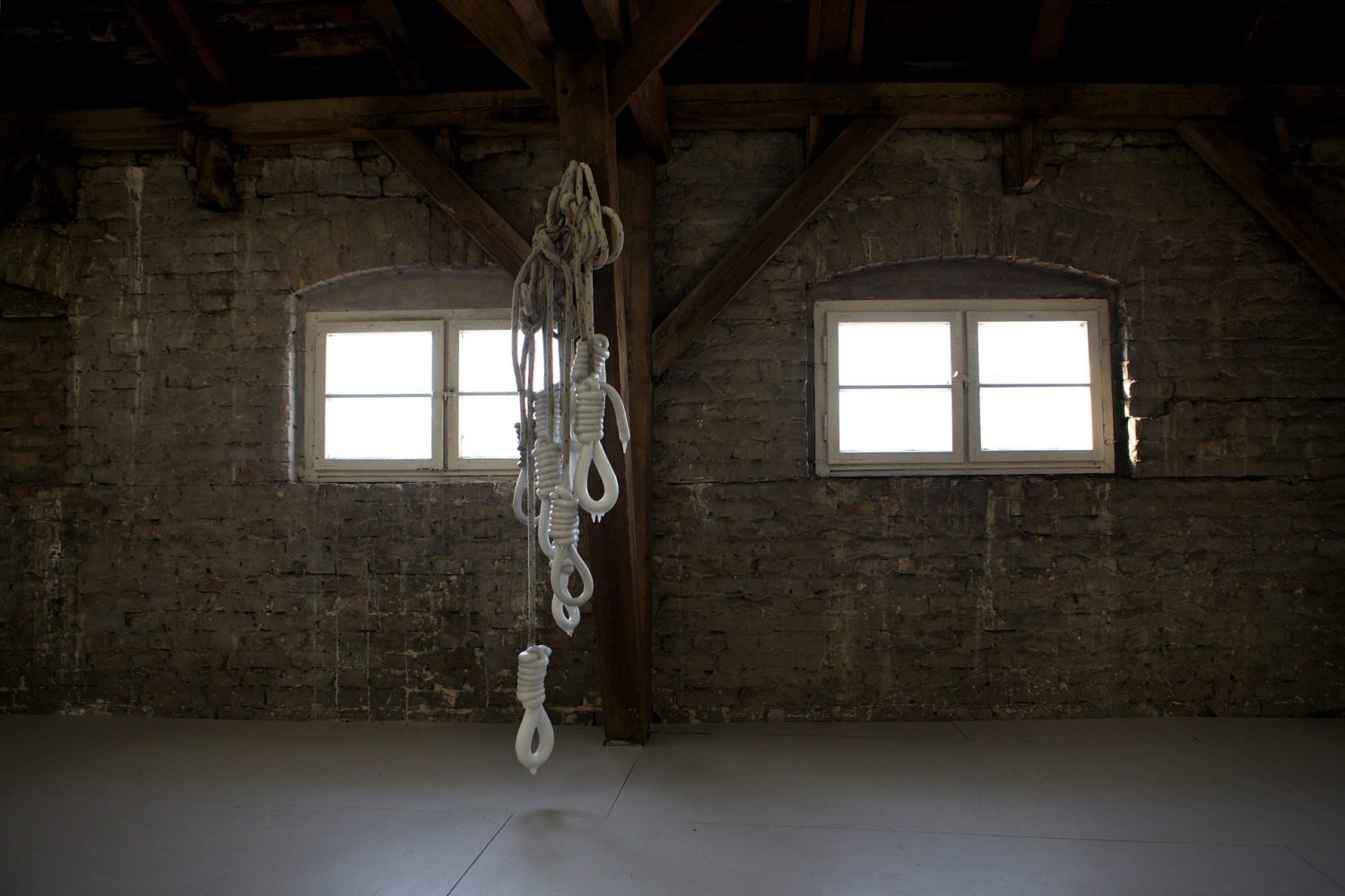 wax, rope | Height: 250 cm | Photo: Sebastian Fremder